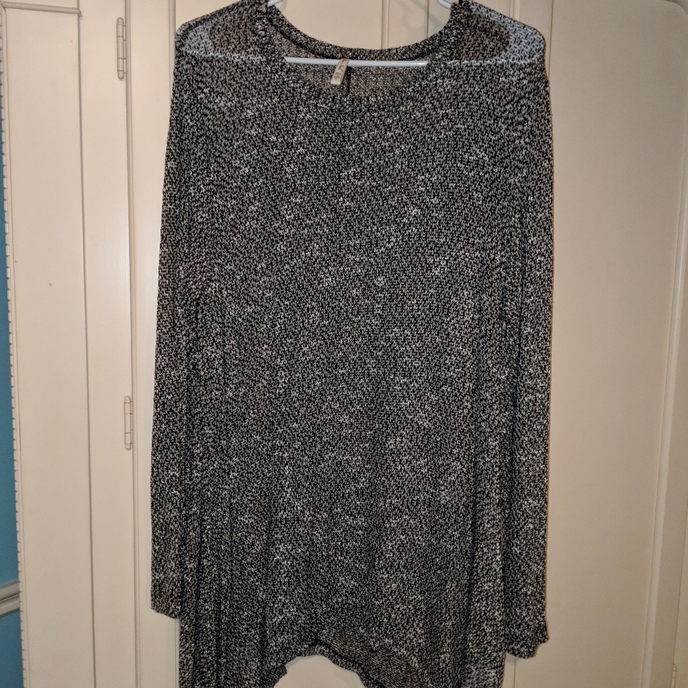 Black / White Speckled Tunic